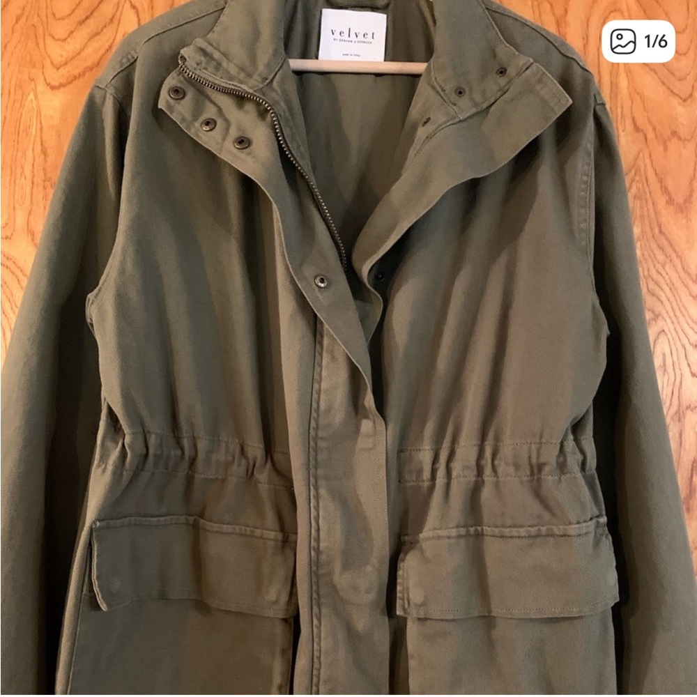 Velvet by Graham & Spencer - Green Utility Jacket - NWOT